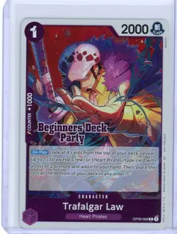 One Piece Card Game - Trafalgar Law (Beginners Deck Party) OP09-069 R - NM - Image 1