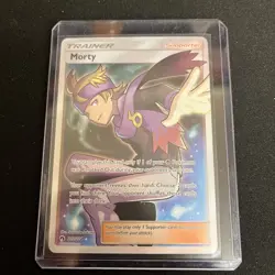 Pokemon 2018 Morty Full Art Holo Card 212/214 Sun & Moon Lost Thunder - Image 2