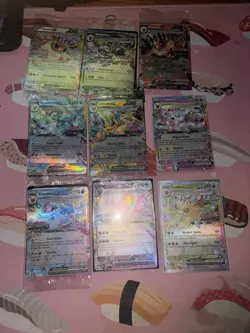 9 Card Eeveelution EX Complete Set NM Prismatic Evolutions PROMO Stamps English - Image 2