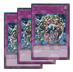 Yugioh - Metal Reflect Slime x 3 - 1st Edition Ultra Rare NM - Free Holo Card - Image 1