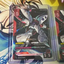 Gundam Card Game TCG: Dual Impact 2x Qubeley GD02-036 LR Mint/Near Mint - Image 2