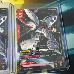 Gundam Card Game TCG: Dual Impact 2x Qubeley GD02-036 LR Mint/Near Mint - Image 3
