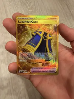 Pokemon TCG Luxurious Cape 265/182 Sv04: Paradox Rift Gold Hyper Rare Card - Image 1