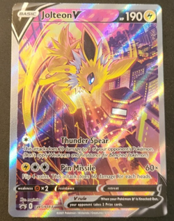 Jolteon V SWSH183 SWSH Sword & Shield Promo Card Holo NM - Image 1