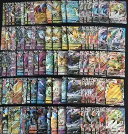 100 Lot Pokemon TCG Chinese Card RR RRR VMAX Umbreon Pikachu Eevee A33 SQ - Image 1