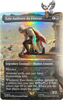 MTG - Ezio Auditore da Firenze (Borderless) (Foil) - NM/M - ACR EN 0113 Mythic - Image 1