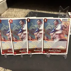 One Piece TCG OP13-016 Monkey. D. Garp X4 Playset Card Game CCG English - Image 1