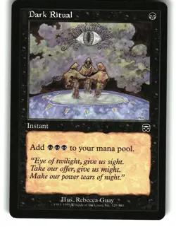 Magic the Gathering - Mercadian Masques Dark Ritual 129 Common 1999 - Image 1
