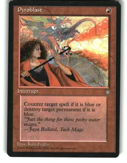 Magic The Gathering - Ice Age Pyroblast 213 Common 1995 - Image 1