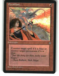 Magic The Gathering - Ice Age Pyroblast 213 Common 1995 - Image 1