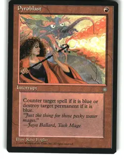 Magic The Gathering - Ice Age Pyroblast 213 Common 1995 - Image 1