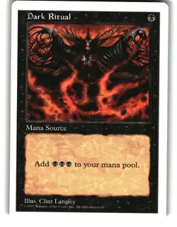 Magic The Gathering - Fifth Edition Dark Ritual Common 1997 - Image 1