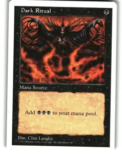 Magic The Gathering - Fifth Edition Dark Ritual Common 1997 - Image 1
