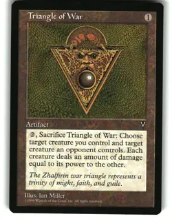 Magic The Gathering - Visions Triangle of War Rare 1997 - Image 1