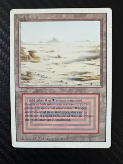 Badlands (English) Dual Land MP - Magic The Gathering (MTG Revised Edition) - Image 1