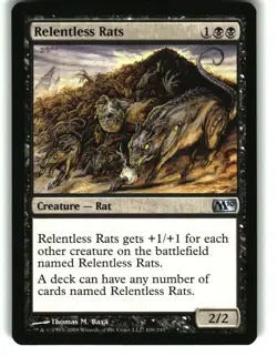 Magic the Gathering - Magic 2010 (M10) Relentless Rats 2010 108 Uncommon - Image 1