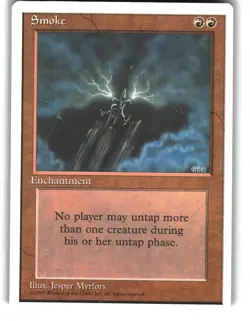Magic the Gathering - Fourth Edition Smoke 1995 Rare - Image 1