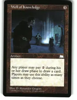 Magic the Gathering - Weatherlight Well of Knowledge 1997 Rare - Image 1