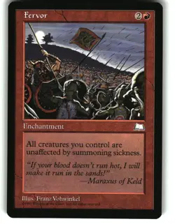 Magic the Gathering - Weatherlight Fervor 1997 Rare - Image 1