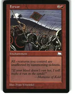 Magic the Gathering - Weatherlight Fervor 1997 Rare - Image 1