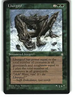 Magic the Gathering - Ice Age Lhurgoyf 1995 Rare - Image 1
