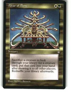 Magic the Gathering - Ice Age Altar of Bone 1995 359 Rare - Image 1