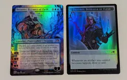 Tezzeret, Betrayer of Flesh •Borderless Foil• Kamigawa: Neon Dynasty •with token - Image 1