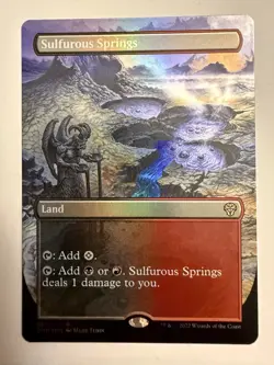 MTG Sulfurous Springs Foil (Borderless) Dominaria United 381 VLP - Image 1