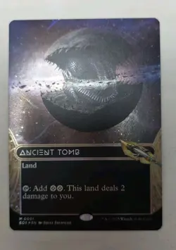 Ancient Tomb (0001) Borderless Stellar Sights Foil Edge of Eternities MTG - Image 1