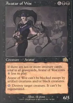 1x Avatar of Woe Heavy Play MTG Magic - Kid Icarus - - Image 1