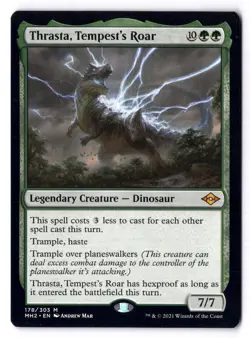 Thrasta, Tempest's Roar NM* Modern Horizons 2 ENGLISH 178/303 mtg -UnltdCards - Image 1