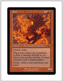 1x Fury, Retro Frame, Magic MTG NM - Image 1