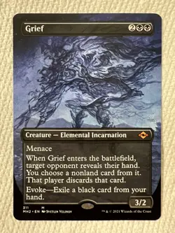 MTG Grief (Borderless) Near Mint Normal Modern Horizons 2 - Image 1