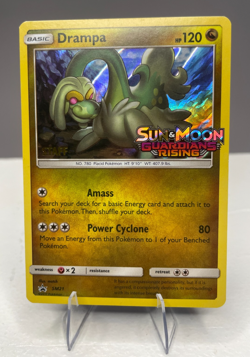 Pokemon DRAMPA Staff Prerelease Guardians Rising SM21 Holo Promo NM - Image 1