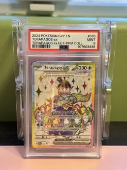 2024 POKEMON SVP EN TERAPAGOS EX ULTRA PREMIUM COLLECTION 165 PROMO PSA 9 - Image 1