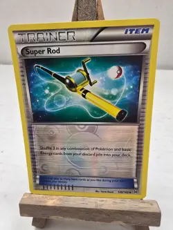 Pokemon Super Rod Trainer 149/162 Breakthrough Reverse Holo - Free Shipping - Image 1