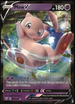 Pokemon - Darkness Ablaze Mew V 2020 069/189 Ultra Rare - Image 1