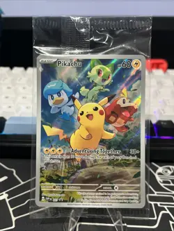 Pokemon TCG Pikachu #27 SEALED Black Star Promo Near Mint Paldea Evolved ETB 027 - Image 1