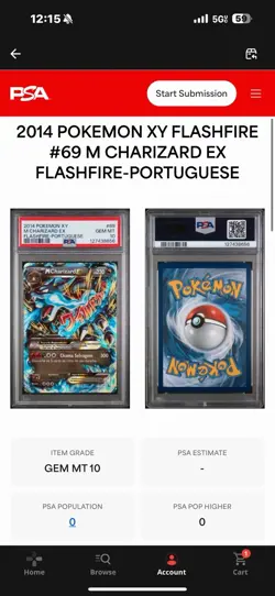Pokemon M Charizard XY Flashfire Holo Rare #69 PSA 10 Gem Mint - Image 1