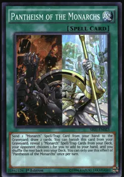 Yu-Gi-Oh! - Pantheism of the Monarchs 2016 SR01-EN023 Super Rare 1st Edition - Image 1