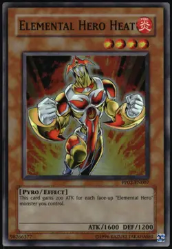 Yu-Gi-Oh! - Elemental Hero Heat 2008 PP02-EN007 Super Rare Unlimited - Image 1