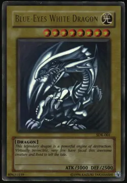 Yu-Gi-Oh! - Blue-Eyes White Dragon 2002 SDK-001 Ultra Rare Unlimited - Image 1