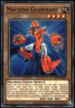 Yu-Gi-Oh! - Machina Gearframe 2020 SR10-EN005 Common 1st Edition - Image 1