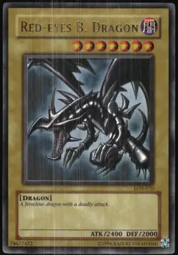 Yu-Gi-Oh! - Legends of Blue Eyes White Dragon Red-Eyes B. Dragon 2002 LOB-070 - Image 1
