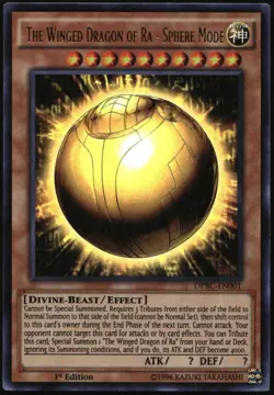 Yu-Gi-Oh! Duelist Pack: Battle City Winged Dragon of Ra Sphere Mode DPBC-EN001 - Image 1
