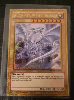 3x Blue-Eyes White Dragon Gold Secret Rare Playset MVP1-ENGV4 YuGiOh! NM - Image 3