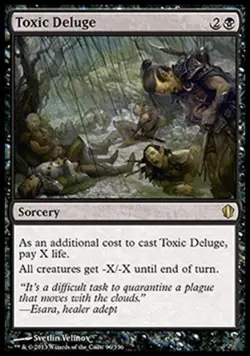 Toxic Deluge - Light Play MTG Commander 2013 Edition - Image 1