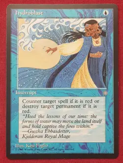 Magic The Gathering ICE AGE HYDROBLAST blue card MTG - Image 1