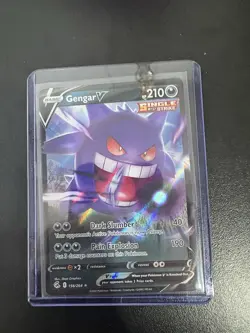 Pokemon TCG Gengar V Single Strike Card #156/264 Rare Holo - Image 1