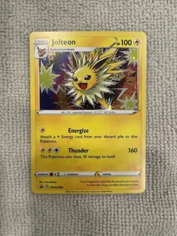 Pokemon Jolteon TCG SWSH094 Sword & Shield Black Star Promo Holo Card - Image 1